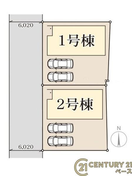 リーブルガーデン外山 ２号棟 ／新築一戸建の区画図|■こちらの物件は２号棟です！■