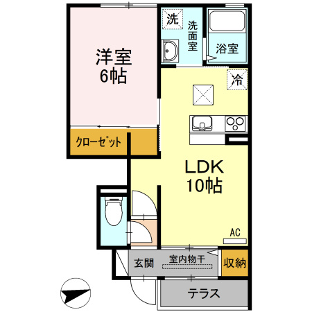 【間取り】 | アゼリア旭田