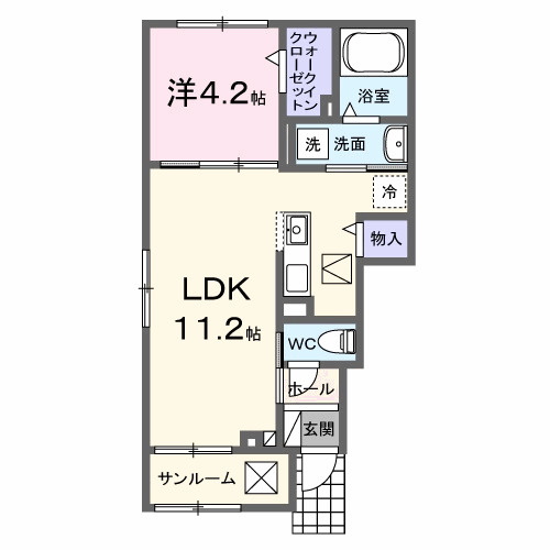 ベル　セゾンの間取り
