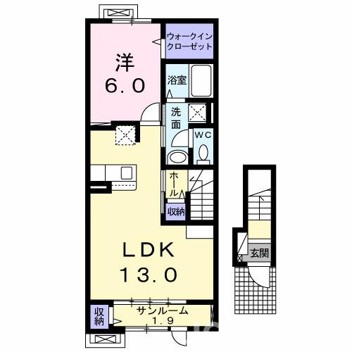クラール南城　Ａの間取り