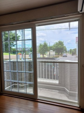 ハイツ萩山のバルコニー