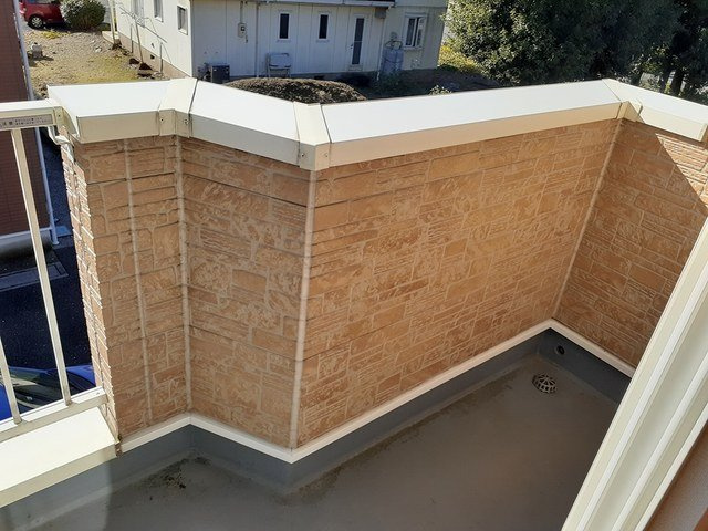 アマランスＤのバルコニー