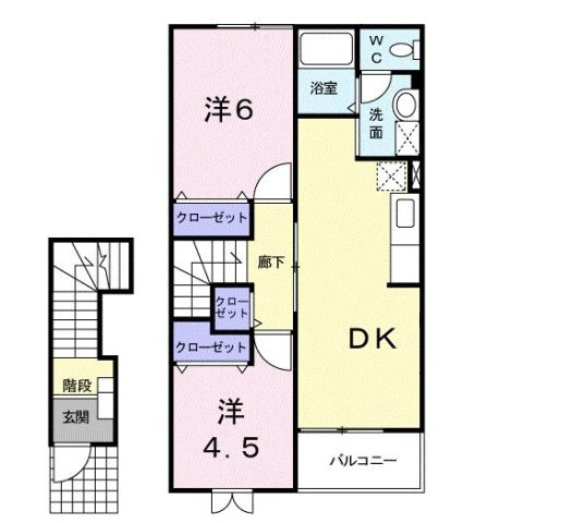 シャルマン・アビテＡの間取り