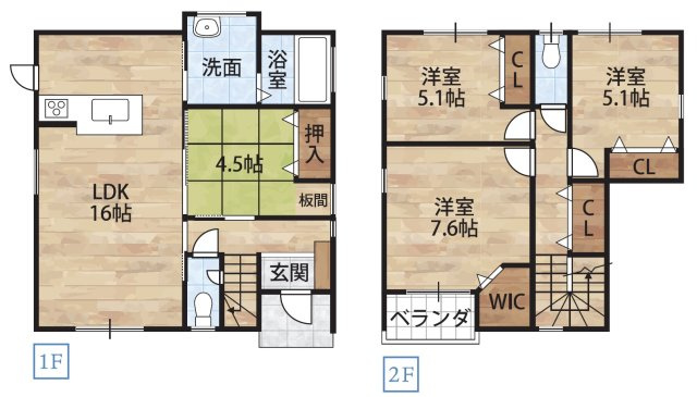 山崎北NTⅢ・新築戸建の間取り