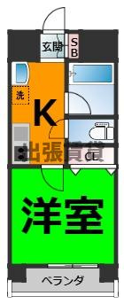 仲介手数料0！！スカイコート天塚の間取り