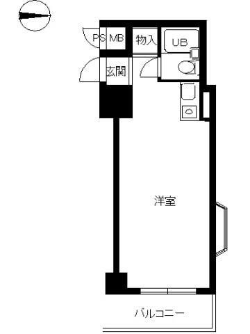 スカイコート渋谷 の間取り