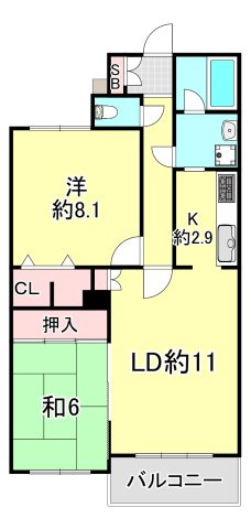 藤和芦屋川ホームズの間取り