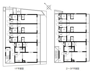 文京区本駒込５丁目の一棟マンションの間取り