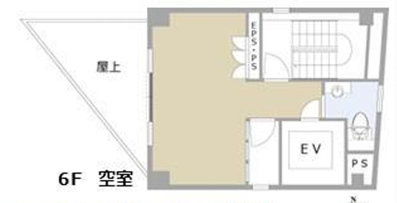 大阪市中央区西心斎橋１丁目の店舗事務所の区画図