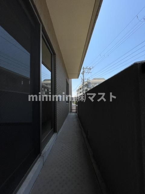 帝塚山松寿庵のバルコニー