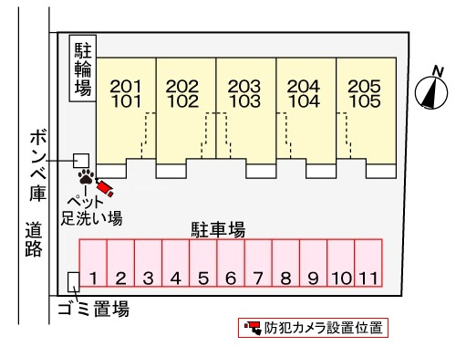 カーネーションの区画図