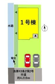 南区近見７丁目１期　１号棟の区画図