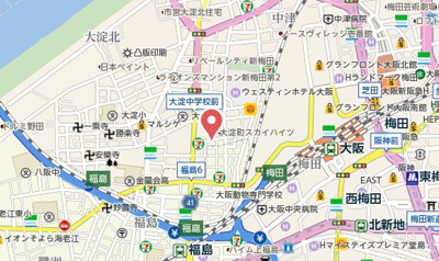 【地図】 | ボヌール梅田