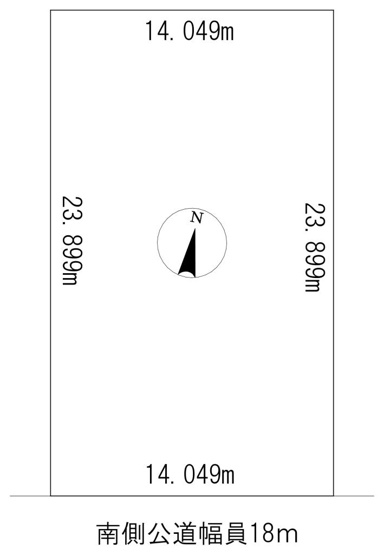 【区画図】 | 北見市清見町７４番地３３　平屋建中古売家