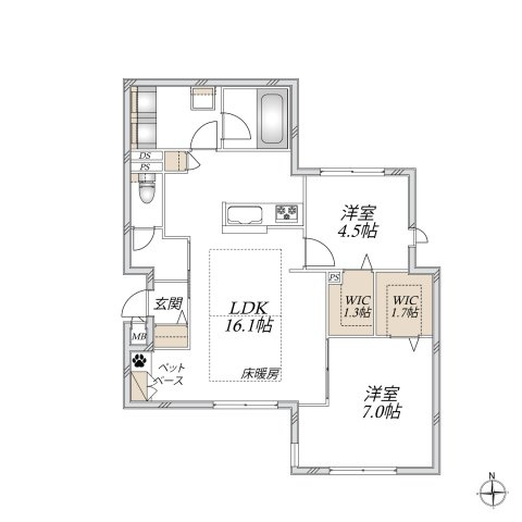 仮称　上北沢４丁目メゾンの間取り