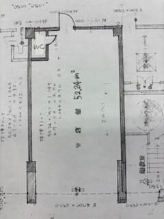 練馬区上石神井１丁目の店舗一部の間取り