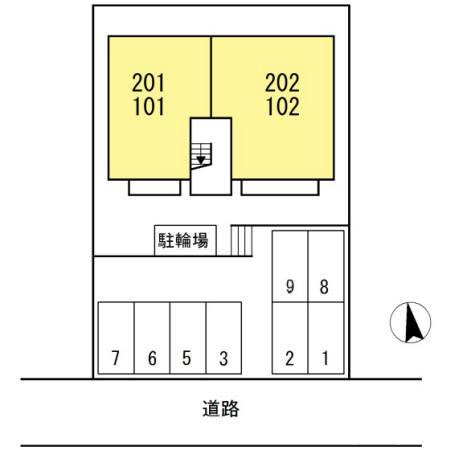 カーサＭの区画図