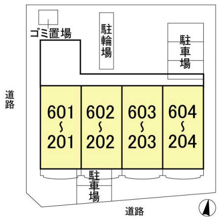 エーヴィゲス市川の区画図
