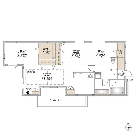 エルズプラス上北沢の間取り