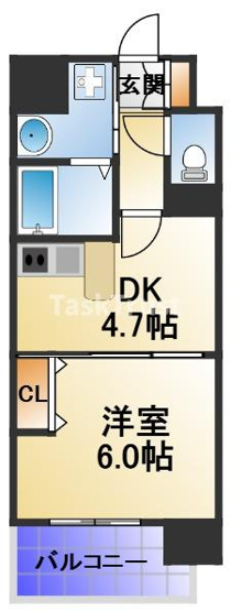 【間取り】 | ブランクレール谷町