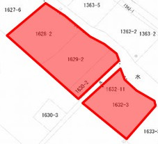 桐生市広沢町5丁目50号沿い土地の区画図