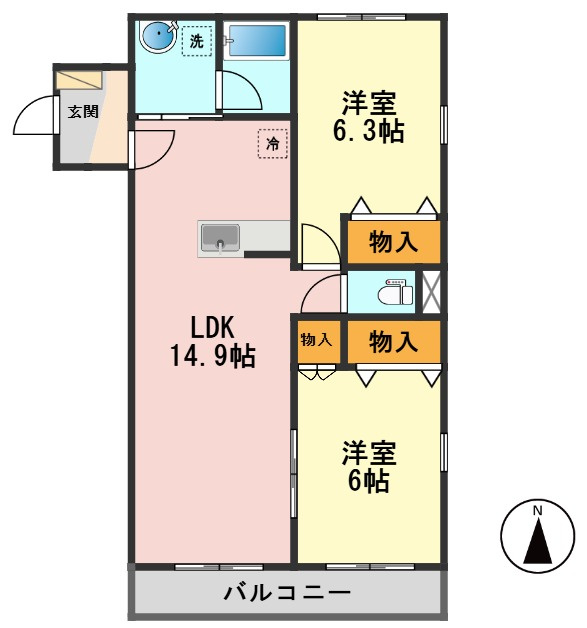 ラ・ソレイユの間取り