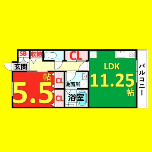 Auberge Nagoya　名古屋市賃貸　仲介手数料無料の間取り