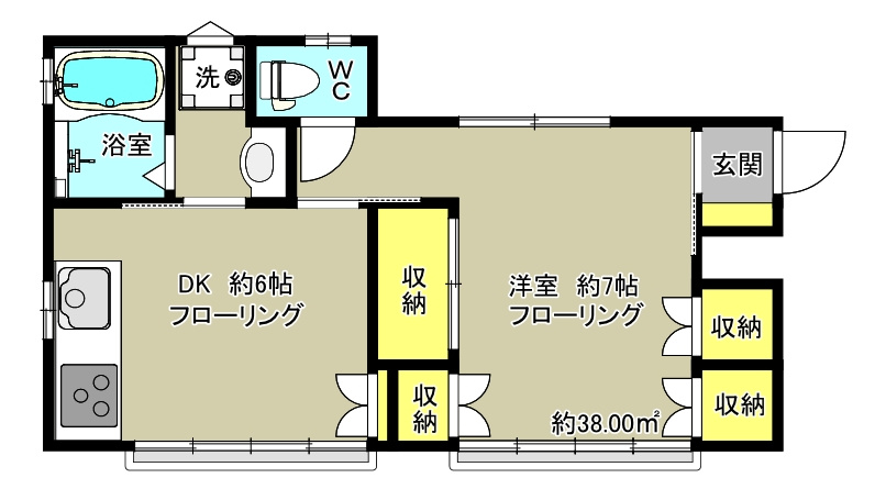 濱野ハウスの間取り