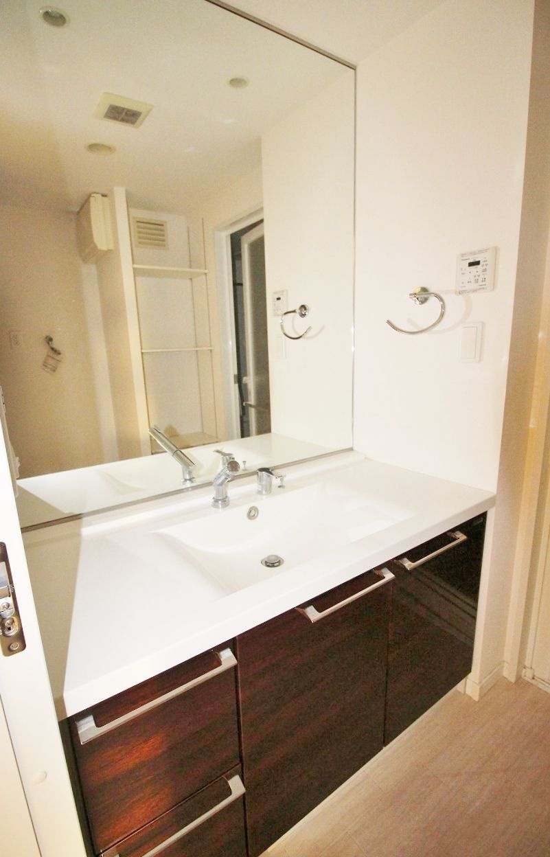 熊本市中央区菅原町の賃貸マンションの洗面所