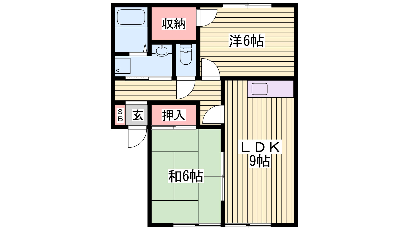 サンビレッジ出合Ⅰの間取り