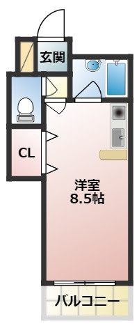 レナジア大和田の間取り
