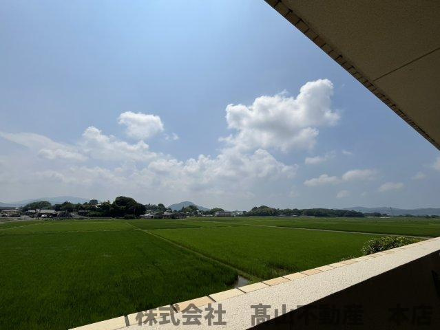 宗像市稲元１丁目の賃貸マンションのバルコニー