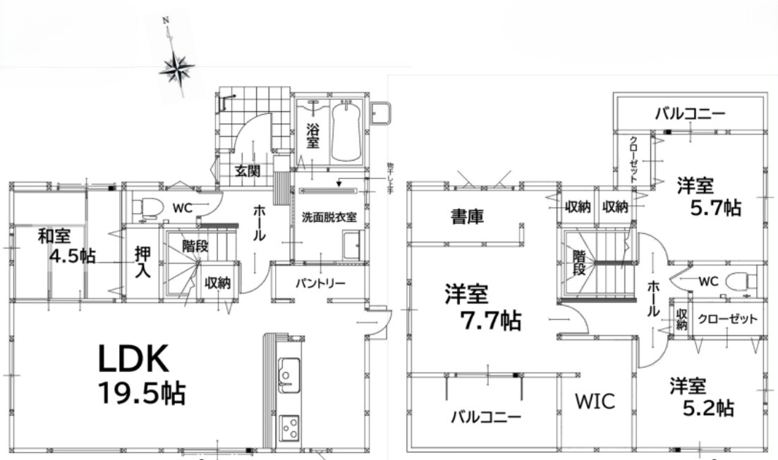 北九州市八幡西区森下町2期の間取り