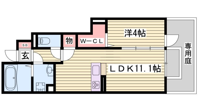 フェーブ千代が丘の間取り