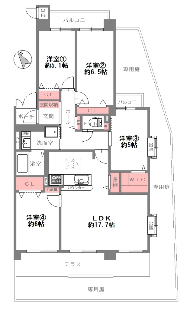 メロディーハイム牧野公園弐番館の間取り|間取り図はいかがですか？ご希望を叶える間取りですか？リビングの広さは？水回りの位置は？カウンターキッチン？など色々な情報が集約されています。弊社ではリフォームなどのご相談も承っております。