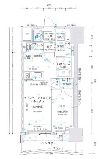 オープンレジデンシア栄サザンスクエアの間取り