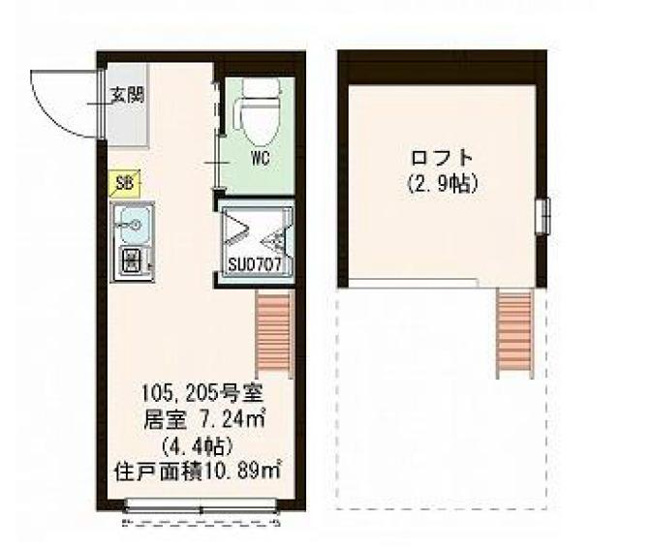 【間取り】 | ハーモニーテラス小豆沢Ⅱ