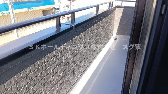 綾部市本町２期のバルコニー
