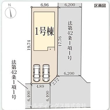 綾部市本町２期の区画図