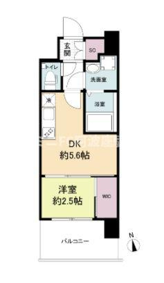 セレニテ福島プリエの間取り