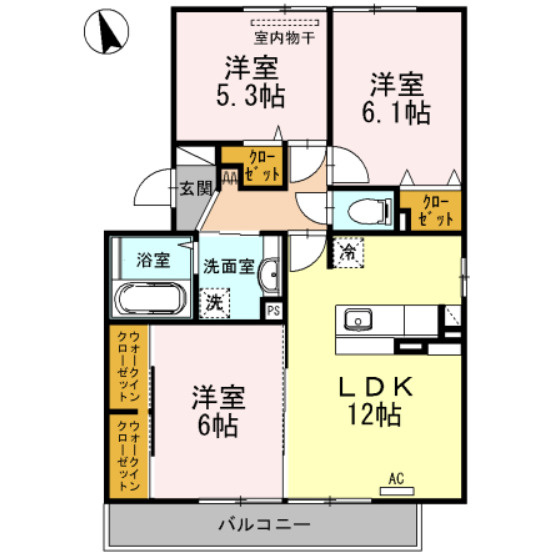 プレミアム参番館の間取り