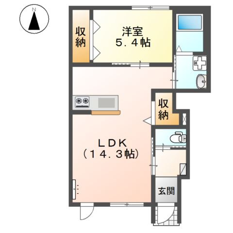 仮）リバーヒルズ里庄の間取り
