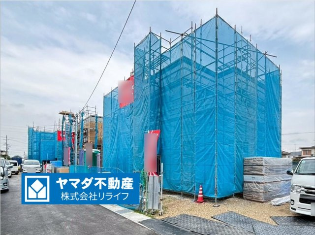タマタウン　羽島市竹鼻町狐穴（竹鼻小Ⅱ）　全３区画分譲の外観|「現地（2026年5月8日）撮影」　　
■全体写真　
■ヤマダ不動産　株式会社リライフ　