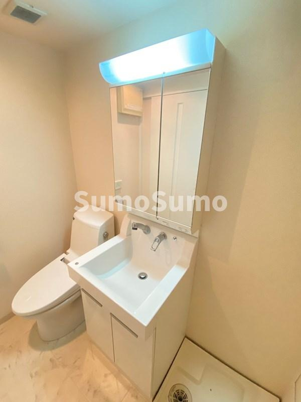 URBAN FLATS中之島 (旧 LaDouceur中之島)の洗面所|広い洗面スペース