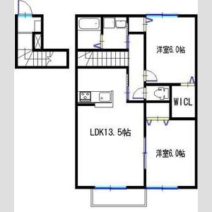 フレッツァ神戸山田 B棟の間取り