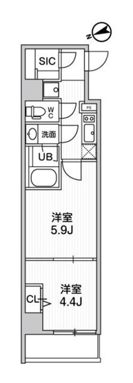 【間取り】 | ＴＡＳＵＫＩ　ＲＩＣＨＥＳＳＥ　ＫＡＭＡＴＡ | 間取り図