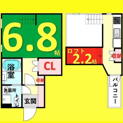 chez moi(シェモア)　名古屋市賃貸　仲介手数料無料の間取り