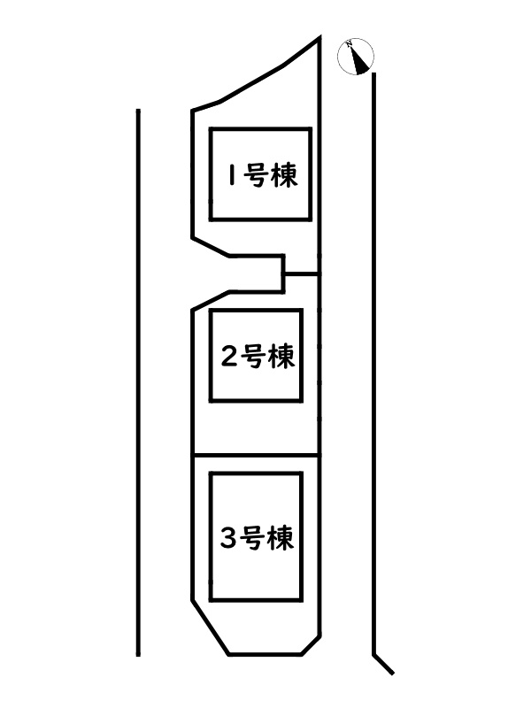 姫路市野里慶雲寺前町第1/新築戸建の区画図