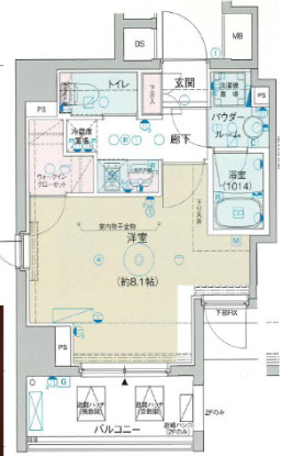 レオーネ押上キューブの間取り