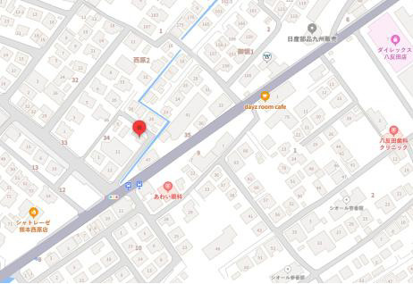 よかタウン／東区西原２丁目５期／１号棟の地図